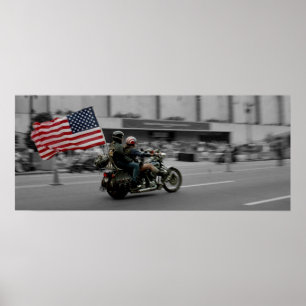 Pôster Washington DC que rola a reunião do motociclista