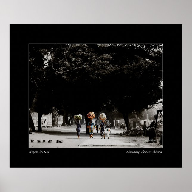 Poster Washington em Acra Gana (Frente)