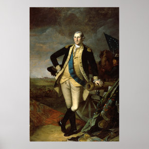 Poster Washington em Princeton, 1779 / por Charles Peale