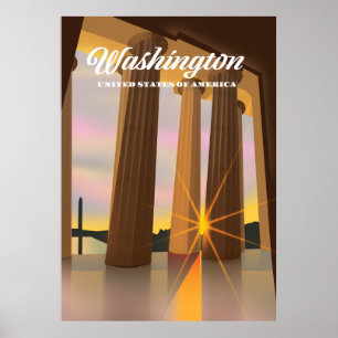 Poster Washington Estados Unidos da América