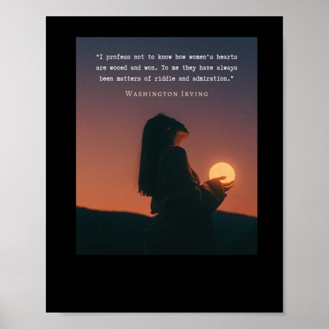 Poster Washington Irving Cote Que Prometo Não Saber Como (Frente)