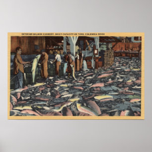 Pôster Washington - opinião interior um salmão