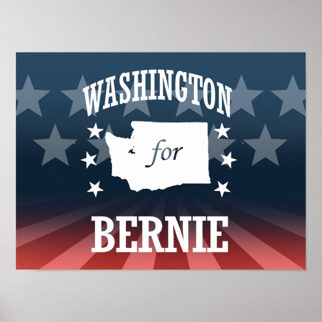 PÔSTER WASHINGTON PARA BERNIE SANDERS (Frente)