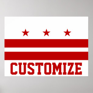 Pôster Washington personalizado C.C. Bandeira