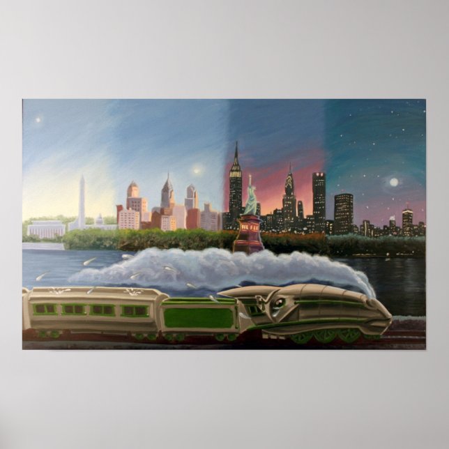 Pôster Washington, Phili, NY, Boston (Frente)