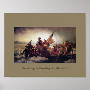 Pôster Washington que cruza o Delaware