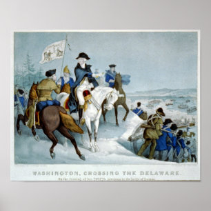 Pôster Washington que cruza o Delaware