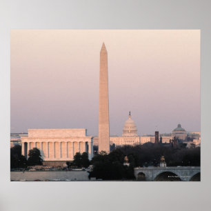 Pôster Washington, skyline da C.C.