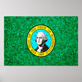 Poster Washington State Flag