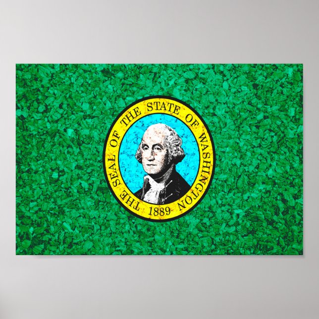 Poster Washington State Flag (Frente)
