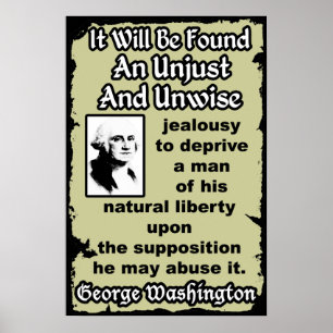 Pôster Washington: Unjust & Unwise