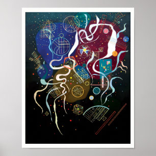 Pôster Wassily Kandinsky - arte abstracta do movimento um