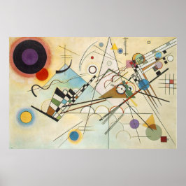 Poster Wassily Kandinsky-Composição IV 1911-Abstrato
