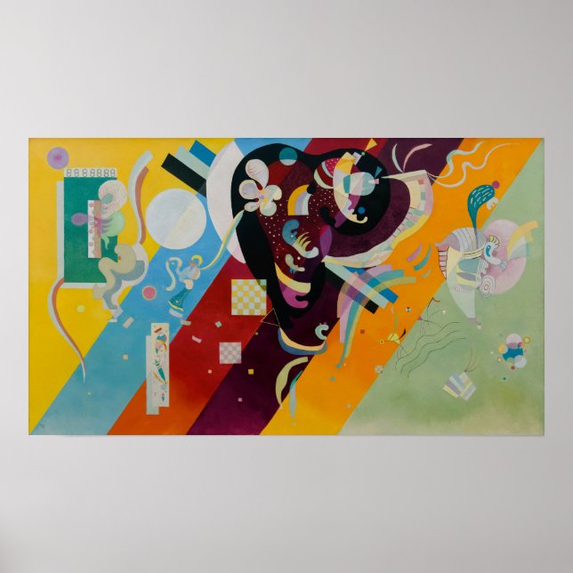 Poster Wassily Kandinsky Composition 9 Abstrato Painting (Frente)