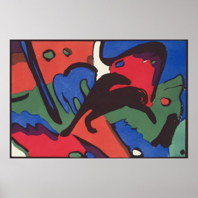 Poster Wassily Kandinsky Franz Marc Blue Rider Painting (Frente)