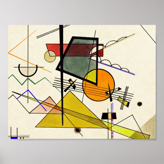 Poster Wassily Kandinsky - Melodisch (Frente)