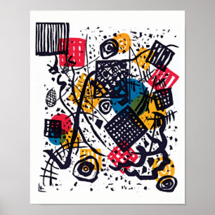 Poster Wassily Kandinsky - Pequenos Mundos V Arte Abstrat