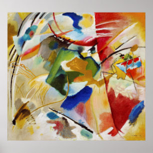 Poster Wassily Kandinsky   Pintura com o Centro Verde