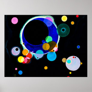 Poster Wassily Kandinsky - Vários Círculos