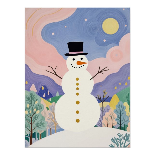 Pôster Watcher alegre de inverno (Frente)