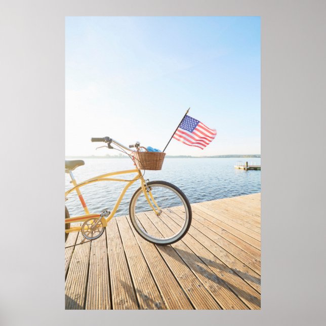 Poster Water | Bicycle By the Lake (Frente)