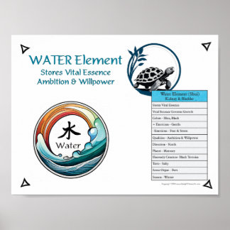 Poster Water Element Acupuncture
