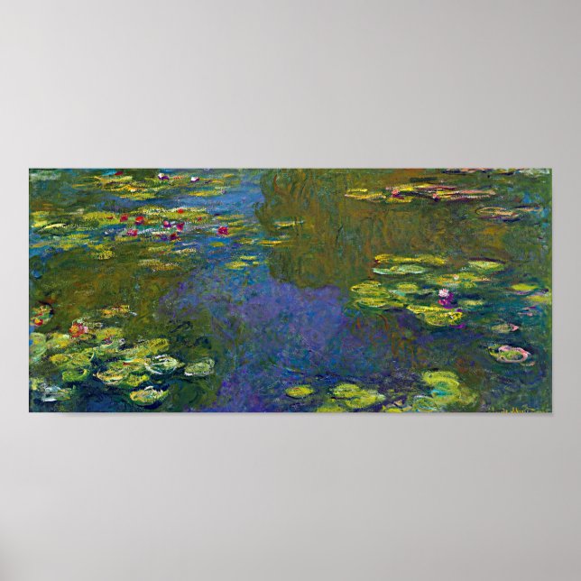 Poster Water Lily Pond em Giverny, Claude Monet (Frente)