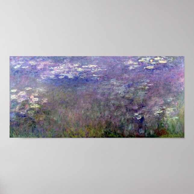 Poster Water Lily Pond em Giverny, Claude Monet (Frente)