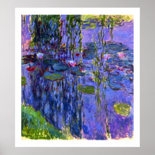 Poster Water Lily Pond Reflexões Claude Monet Fine Art