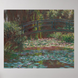 Poster Water Lily Pont por Claude Monet Fine Art Impressã