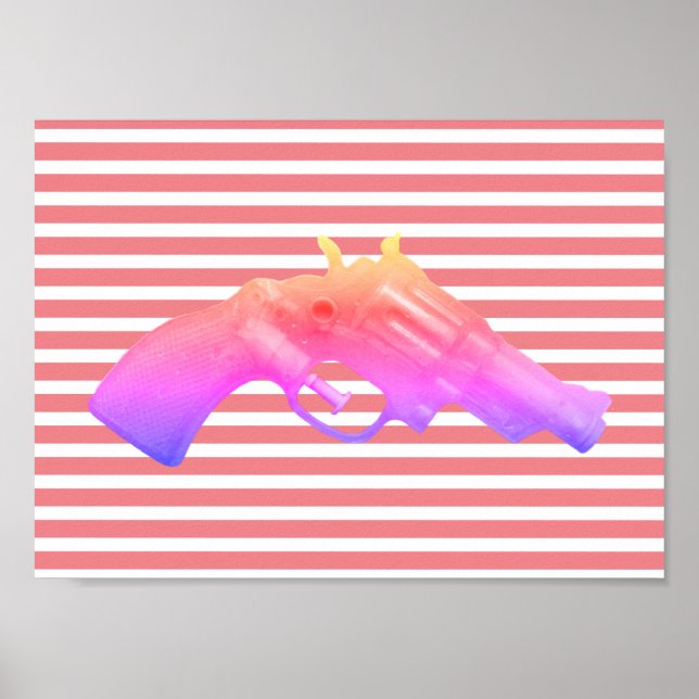 Poster Water pistol toy Wasserpistole Spielzeug photoart (Frente)