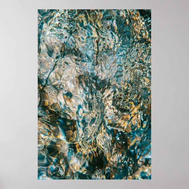 Poster Water splash in close up photography (Frente)