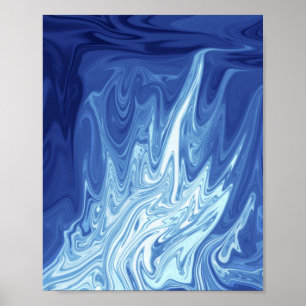 Poster Watercolor abstract pattern