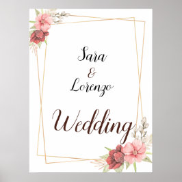 Poster Watercolor Elegante e personalizab