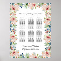 Watercolor Floral 6 Mesas