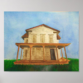Pôster Watercolor House