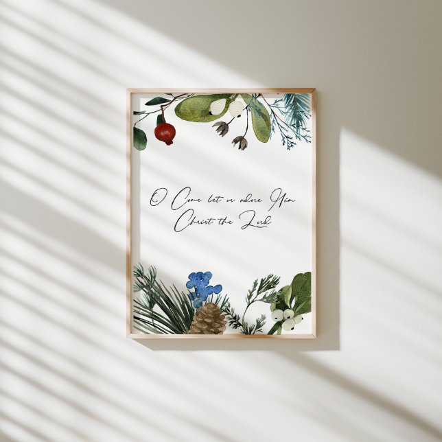 Poster Watercolor para vir, vamos adorá-lo (Criador carregado)