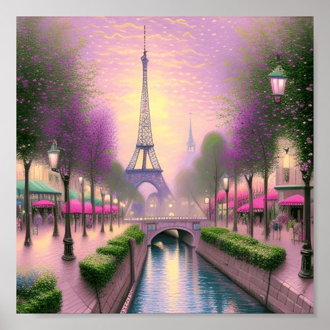 Poster Watercolor Paris (Frente)