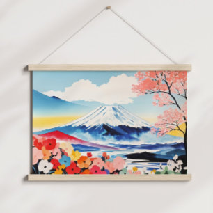 Poster Watercolor Whimstime Springtime Mountain