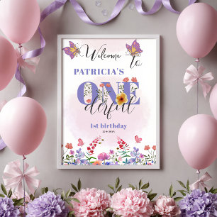 Poster Watercolor Wildflower OneInformação Maravilhosa