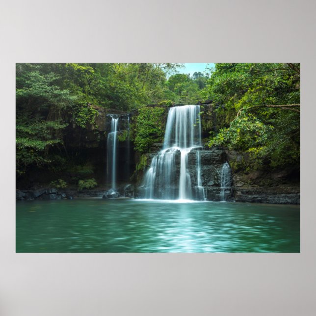 Poster Waterfall Klong Chao | Ilha Koh Kood (Frente)