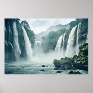 Poster Waterfall Maiesté Beaulinda paisagem