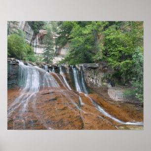 Poster Waterfall, Zion National Park, Utah, EUA