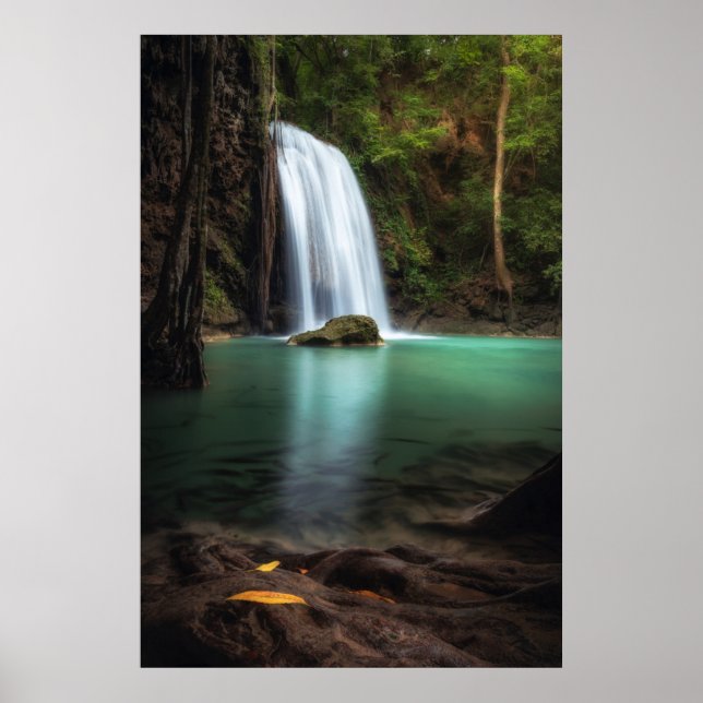 Poster Waterfalls | Erawan Waterfall, Thailand (Frente)