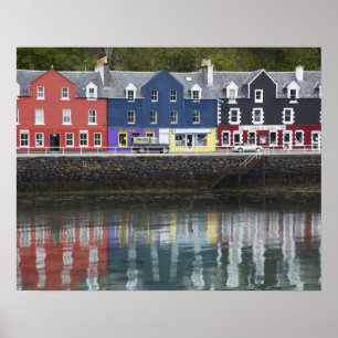 Pôster Waterfront, Tobermory, ilha de Mull, Escócia,