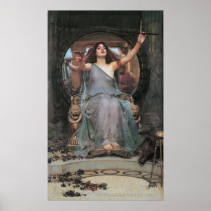 Poster Waterhouse - Circo Oferecendo A Taça A Ulisses