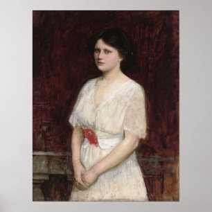 Poster Waterhouse - Retrato Da Srta. Claire Kenworthy