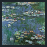 Poster Waterlilies by Claude Monet, Vintage Flowers<br><div class="desc">Waterlilies (1916) by Claude Monet. Water Lilies is a vintage impressionism fine art floral painting. Monet's spring season flower garden in Giverny, France. This landscape is one of many variations of water lily paintings that Monet painted by his pond. About the artist: Claude Monet (1840-1926) was a founder of the...</div>