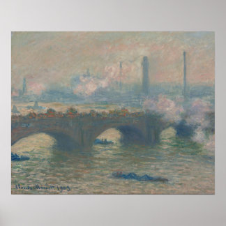 Poster Waterloo Bridge, Dia da Cinza (1903), por Claude M