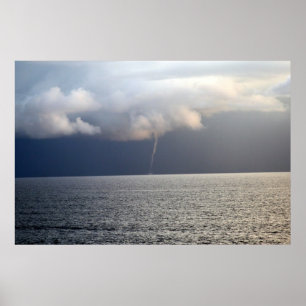 Pôster Waterspout no mar